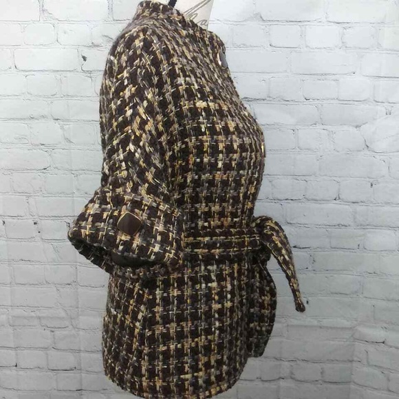 KATE SPADE Annie Wool Blend Belted Jacket Sz 2 - Picture 5 of 8